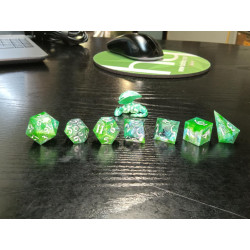 Wyrmlight – Vibrant Green Signature Dice for D&D & RPGs | BuyDice.ca