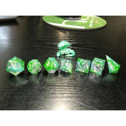 Wyrmlight – Vibrant Green Signature Dice for D&D & RPGs | BuyDice.ca