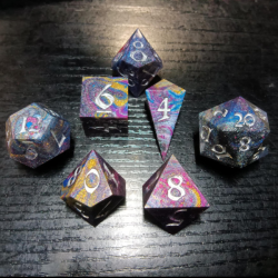 Dreamwarp – Ethereal Sharp Edge Dice Set for Fantasy RPGs | BuyDice.ca