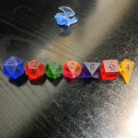 Prism Guard – Clear Prismatic Sharp Edge Dice Set | BuyDice.ca