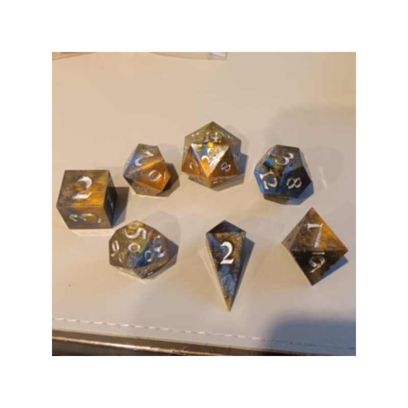Steelmark – Metallic Gray Signature Dice Set | BuyDice.ca Steelmark – Metallic Gray Signature Dice Set | BuyDice.ca
