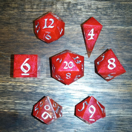 Glasswound – Translucent Sharp Edge Dice for Tabletop Games | BuyDice.ca
